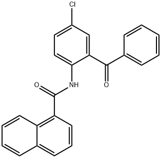 N-(2-benzoyl-4-chlorophenyl)-1-naphthamide,461415-72-5,结构式