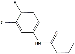 N-(3-chloro-4-fluorophenyl)butanamide Structure