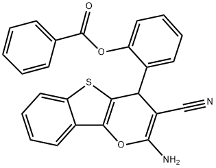 461437-10-5 2-(2-amino-3-cyano-4H-[1]benzothieno[3,2-b]pyran-4-yl)phenyl benzoate