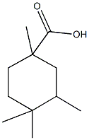 1,3,4,4-tetramethylcyclohexanecarboxylic acid Structure