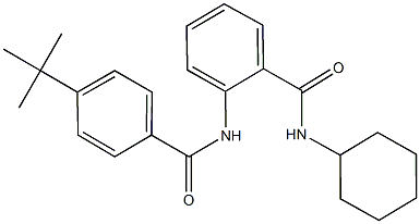 2-[(4-tert-butylbenzoyl)amino]-N-cyclohexylbenzamide Struktur