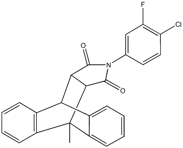 461647-31-4 17-(4-chloro-3-fluorophenyl)-1-methyl-17-azapentacyclo[6.6.5.0~2,7~.0~9,14~.0~15,19~]nonadeca-2,4,6,9,11,13-hexaene-16,18-dione