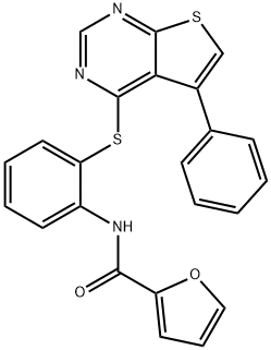 N-{2-[(5-phenylthieno[2,3-d]pyrimidin-4-yl)sulfanyl]phenyl}-2-furamide|