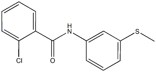 2-chloro-N-[3-(methylsulfanyl)phenyl]benzamide 化学構造式