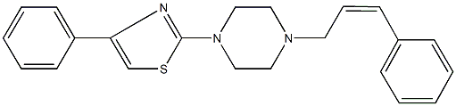 1-cinnamyl-4-(4-phenyl-1,3-thiazol-2-yl)piperazine Structure