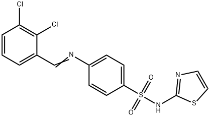 4-[(2,3-dichlorobenzylidene)amino]-N-(1,3-thiazol-2-yl)benzenesulfonamide,461674-21-5,结构式