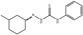 3-methylcyclohexanone N-phenylthiosemicarbazone 化学構造式