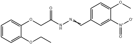 461716-15-4 2-(2-ethoxyphenoxy)-N'-{3-nitro-4-methoxybenzylidene}acetohydrazide