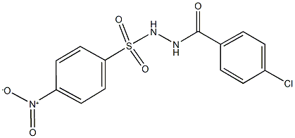 N'-(4-chlorobenzoyl)-4-nitrobenzenesulfonohydrazide Structure