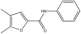 4,5-dimethyl-N-phenyl-2-furamide 结构式