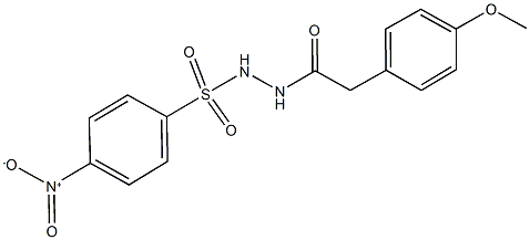 462080-10-0 4-nitro-N'-[(4-methoxyphenyl)acetyl]benzenesulfonohydrazide