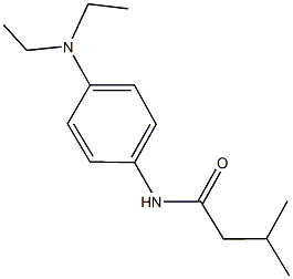 N-[4-(diethylamino)phenyl]-3-methylbutanamide 化学構造式