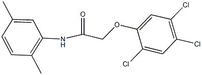 N-(2,5-dimethylphenyl)-2-(2,4,5-trichlorophenoxy)acetamide Structure