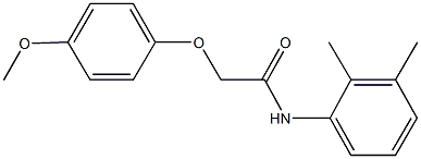 N-(2,3-dimethylphenyl)-2-(4-methoxyphenoxy)acetamide 结构式