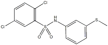 2,5-dichloro-N-[3-(methylsulfanyl)phenyl]benzenesulfonamide Struktur