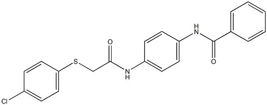 N-[4-({2-[(4-chlorophenyl)sulfanyl]acetyl}amino)phenyl]benzamide Structure