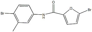5-bromo-N-(4-bromo-3-methylphenyl)-2-furamide,462617-10-3,结构式