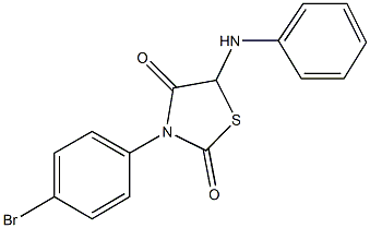 5-anilino-3-(4-bromophenyl)-1,3-thiazolidine-2,4-dione Struktur