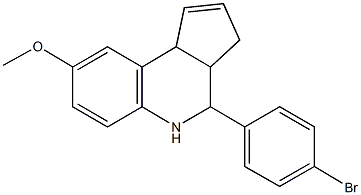 4-(4-bromophenyl)-3a,4,5,9b-tetrahydro-3H-cyclopenta[c]quinolin-8-yl methyl ether,466684-29-7,结构式