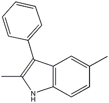 2,5-dimethyl-3-phenyl-1H-indole 化学構造式