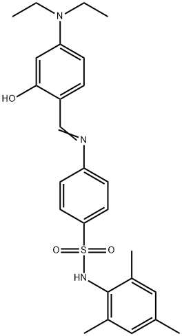 4-{[4-(diethylamino)-2-hydroxybenzylidene]amino}-N-mesitylbenzenesulfonamide|
