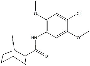 N-(4-chloro-2,5-dimethoxyphenyl)bicyclo[2.2.1]heptane-2-carboxamide,468714-37-6,结构式