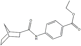 ethyl 4-[(bicyclo[2.2.1]hept-2-ylcarbonyl)amino]benzoate Structure