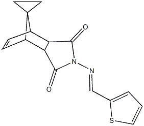 468744-31-2 4-[(2-thienylmethylene)amino]-spiro(4-azatricyclo[5.2.1.0~2,6~]dec-8-ene-10,1'-cyclopropane)-3,5-dione