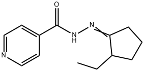 N'-(2-ethylcyclopentylidene)isonicotinohydrazide Structure