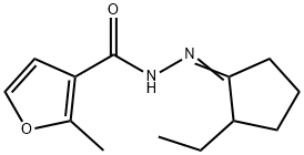 N'-(2-ethylcyclopentylidene)-2-methyl-3-furohydrazide 结构式