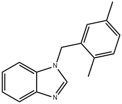 1-(2,5-dimethylbenzyl)-1H-benzimidazole,46897-66-9,结构式