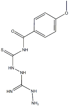 N-({2-[hydrazino(imino)methyl]hydrazino}carbothioyl)-4-methoxybenzamide Structure