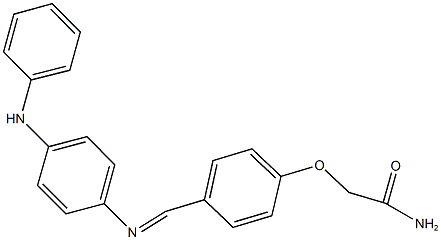 2-(4-{[(4-anilinophenyl)imino]methyl}phenoxy)acetamide|