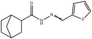 N'-(2-thienylmethylene)bicyclo[2.2.1]heptane-2-carbohydrazide Struktur