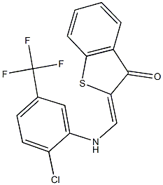 2-{[2-chloro-5-(trifluoromethyl)anilino]methylene}-1-benzothiophen-3(2H)-one|