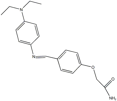 471845-79-1 2-[4-({[4-(diethylamino)phenyl]imino}methyl)phenoxy]acetamide