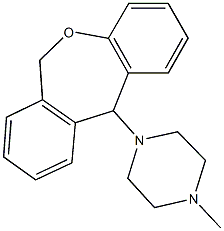 1-(6,11-dihydrodibenzo[b,e]oxepin-11-yl)-4-methylpiperazine Struktur