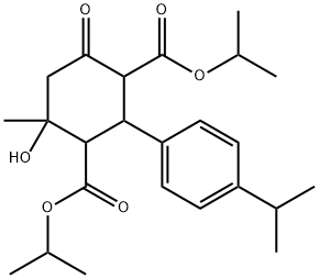 diisopropyl 4-hydroxy-2-(4-isopropylphenyl)-4-methyl-6-oxo-1,3-cyclohexanedicarboxylate|