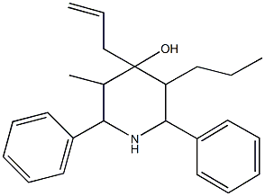 4-allyl-3-methyl-2,6-diphenyl-5-propyl-4-piperidinol|