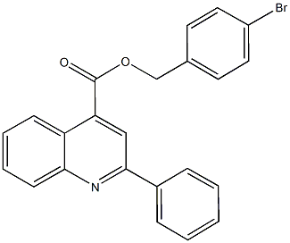 4-bromobenzyl 2-phenyl-4-quinolinecarboxylate,473275-99-9,结构式