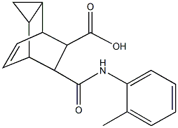 7-(2-toluidinocarbonyl)tricyclo[3.2.2.0~2,4~]non-8-ene-6-carboxylic acid|