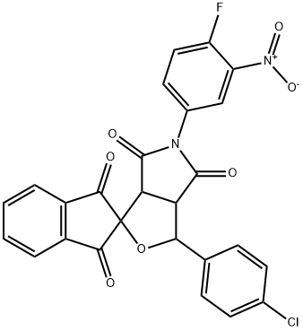 473444-88-1 1-(4-chlorophenyl)-5-(4-fluoro-3-nitrophenyl)dihydro-1',3',4,6-tetraoxospiro[1H-furo[3,4-c]pyrrole-3,2'-(1'H)-indene]