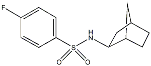 N-bicyclo[2.2.1]hept-2-yl-4-fluorobenzenesulfonamide Structure