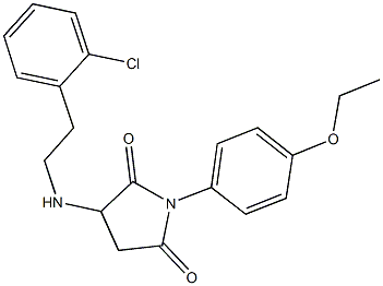 3-{[2-(2-chlorophenyl)ethyl]amino}-1-(4-ethoxyphenyl)-2,5-pyrrolidinedione Structure