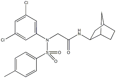 473703-66-1 N-bicyclo[2.2.1]hept-2-yl-2-{3,5-dichloro[(4-methylphenyl)sulfonyl]anilino}acetamide