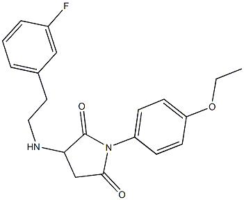 1-(4-ethoxyphenyl)-3-{[2-(3-fluorophenyl)ethyl]amino}-2,5-pyrrolidinedione,473703-70-7,结构式