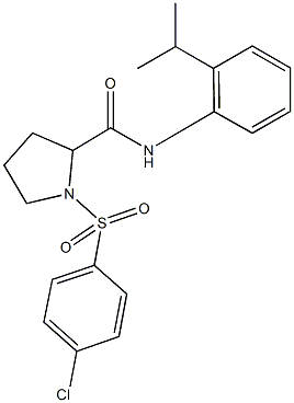 473708-69-9 1-[(4-chlorophenyl)sulfonyl]-N-(2-isopropylphenyl)pyrrolidine-2-carboxamide