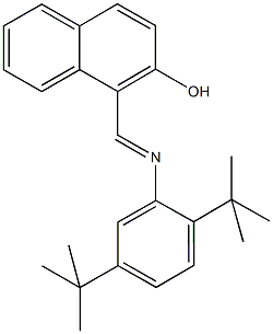 1-{[(2,5-ditert-butylphenyl)imino]methyl}-2-naphthol|