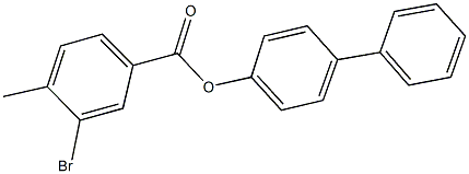 [1,1'-biphenyl]-4-yl 3-bromo-4-methylbenzoate,473826-75-4,结构式