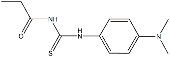 N-[4-(dimethylamino)phenyl]-N'-propionylthiourea Structure